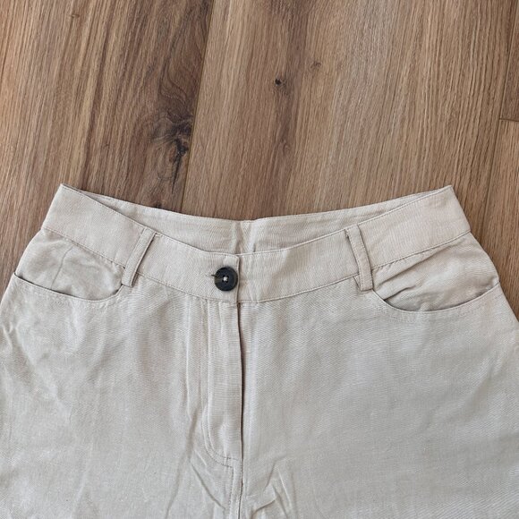 NA-KD Mid Waist Linen Mix Pants - Picture 8 of 15